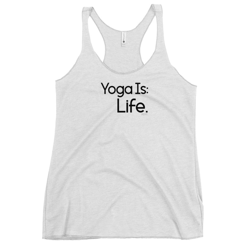 Fact: Yoga Is Life White Tank Top