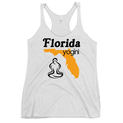 Florida Map Yogini White Tank Top