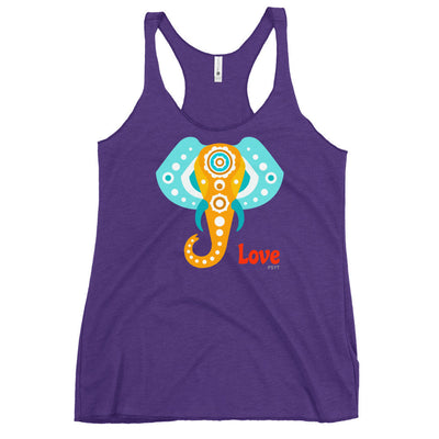 Giant Elephant Love Racerback Tank Top