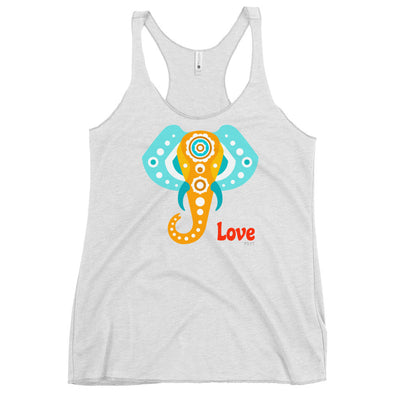 Giant Elephant Love Racerback Tank Top