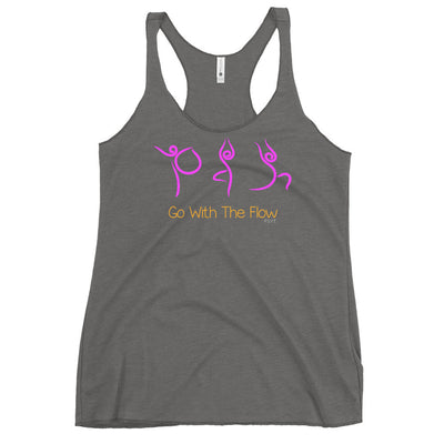 Go With The Flow Yoga Routine Racerback Tank Top