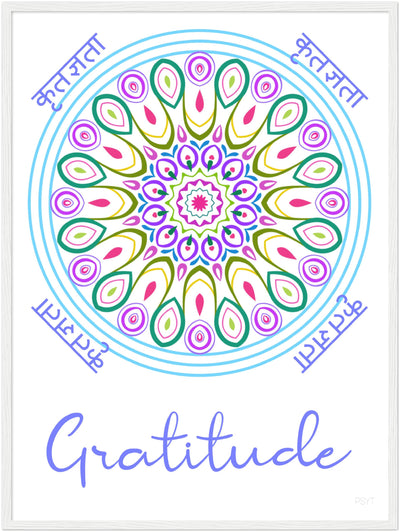 Gratitude - Inspirational Series 1 Wood Frame