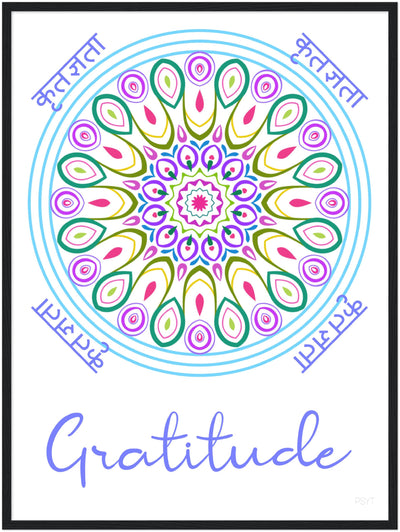 Gratitude - Inspirational Series 1 Wood Frame