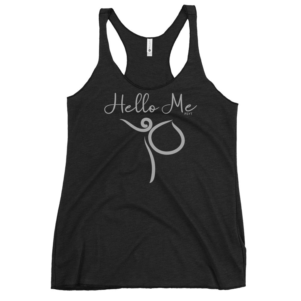 Hello Me Inspiration Dance Pose Racerback Tank Top