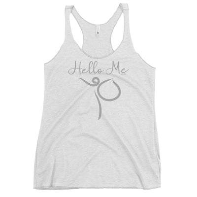 Hello Me Inspiration Dance Pose Racerback Tank Top