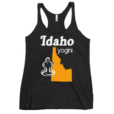 Idaho Map Yogini Dark Color Tank Top