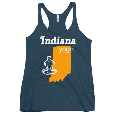 Indiana Map Yogini Dark Color Tank Top