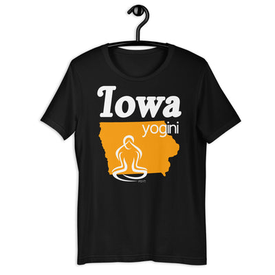 Iowa Map Yogini Dark Shirt