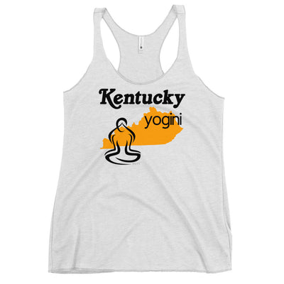 Kentucky Map Yogini White Tank Top