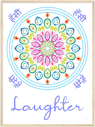 Laughter - Inspirational Series 1 Wood Frame