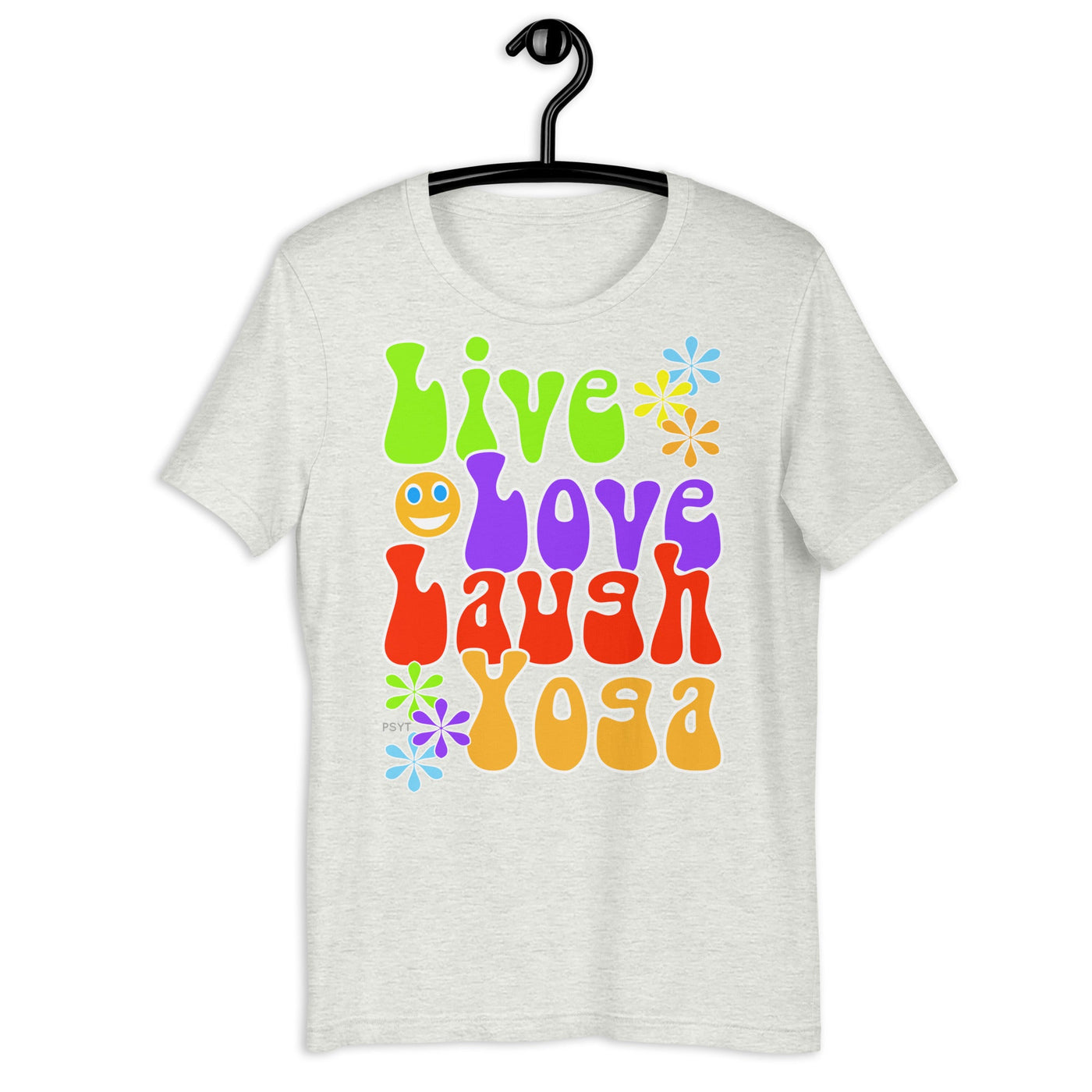 Live Love Laugh Yoga Retro Groovy Shirt