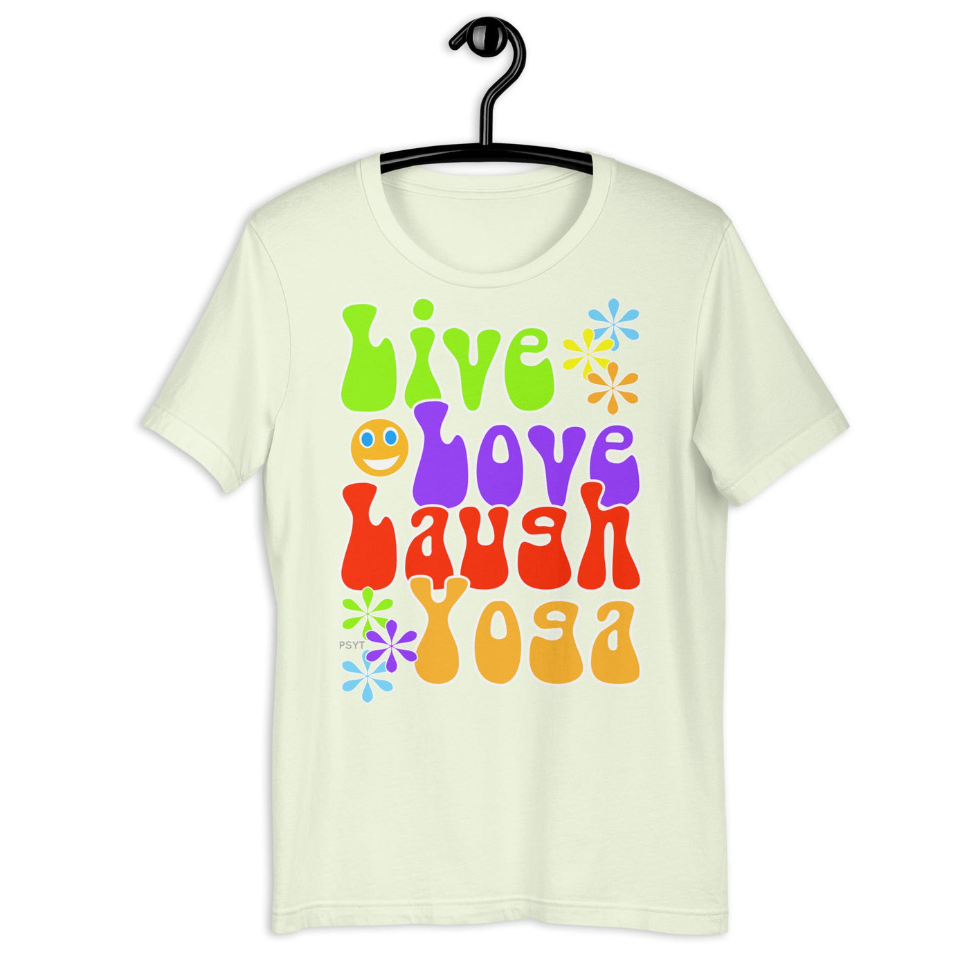 Live Love Laugh Yoga Retro Groovy Shirt