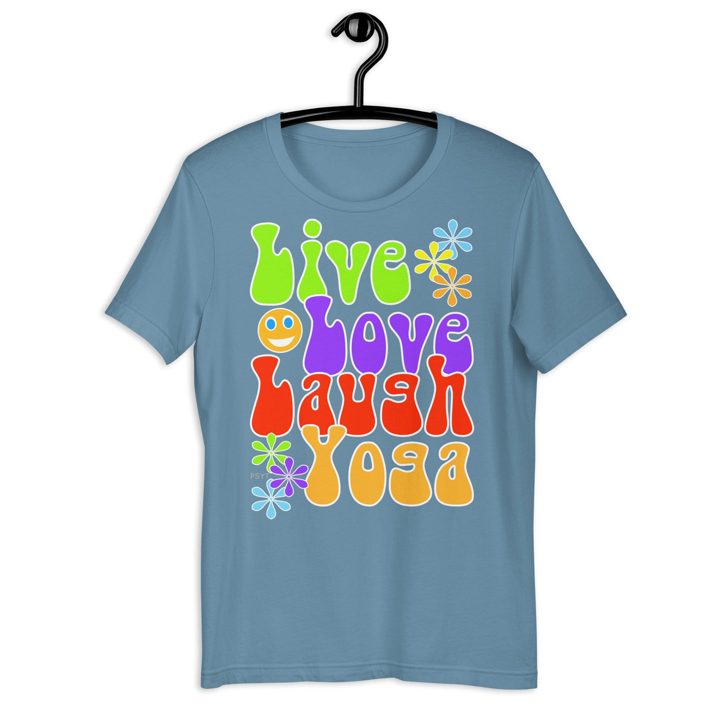 Live Love Laugh Yoga Retro Groovy Shirt