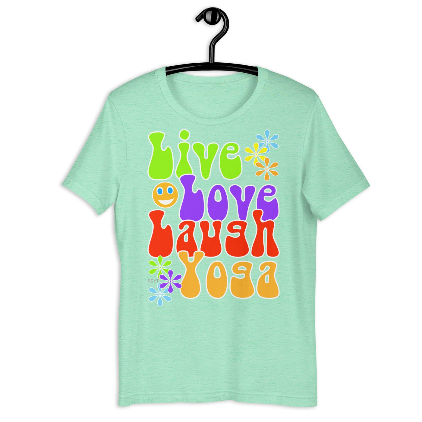 Live Love Laugh Yoga Retro Groovy Shirt