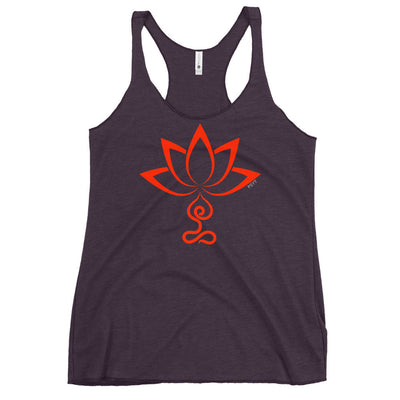 Lotus Flower Lotus Pose Racerback Tank Top