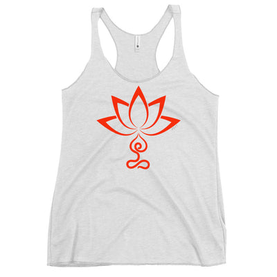 Lotus Flower Lotus Pose Racerback Tank Top