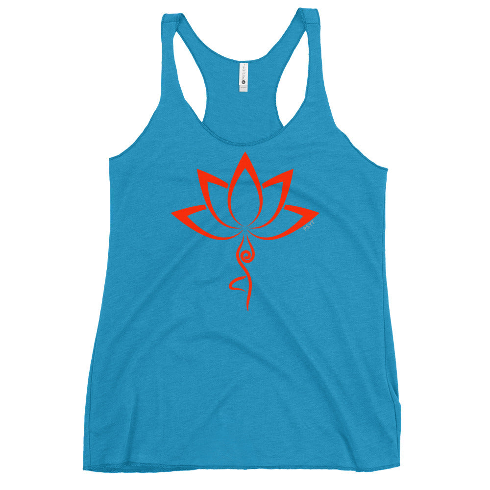 Lotus Flower Tree Pose Racerback Tank Top