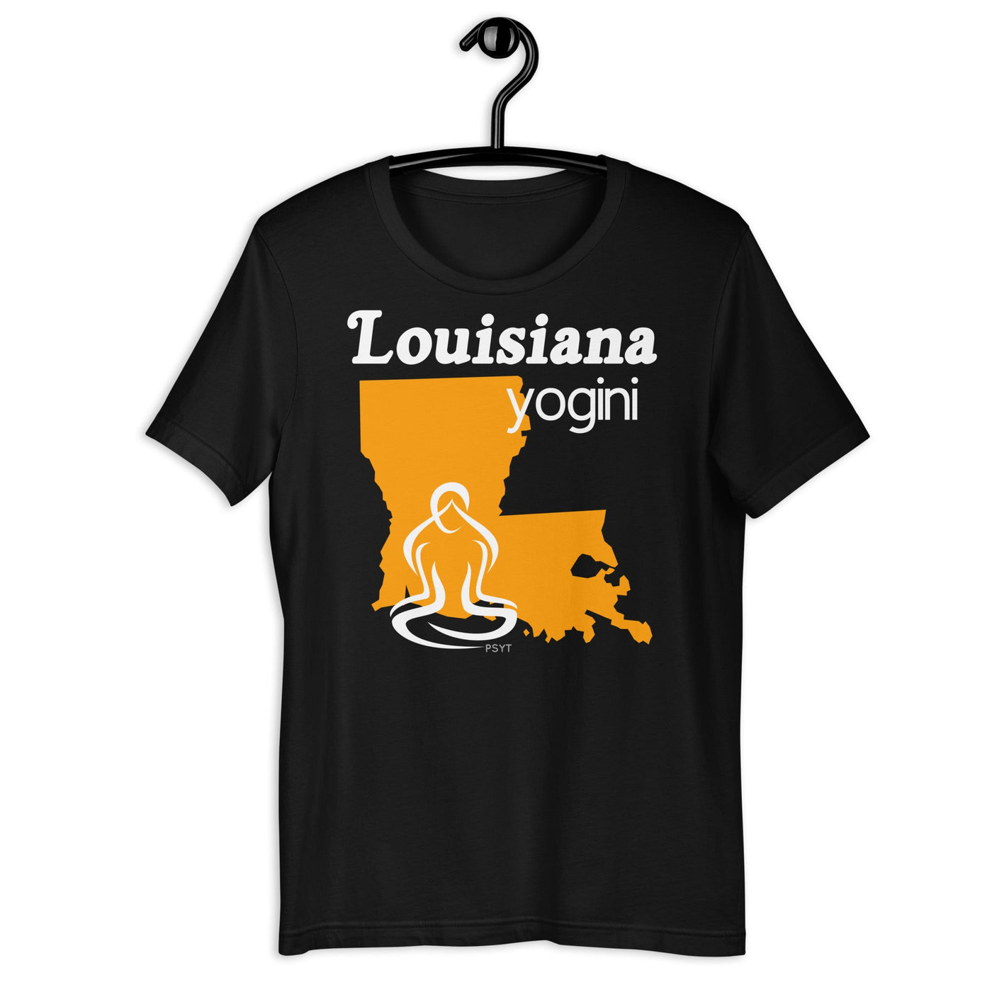 Louisiana Map Yogini Dark Shirt