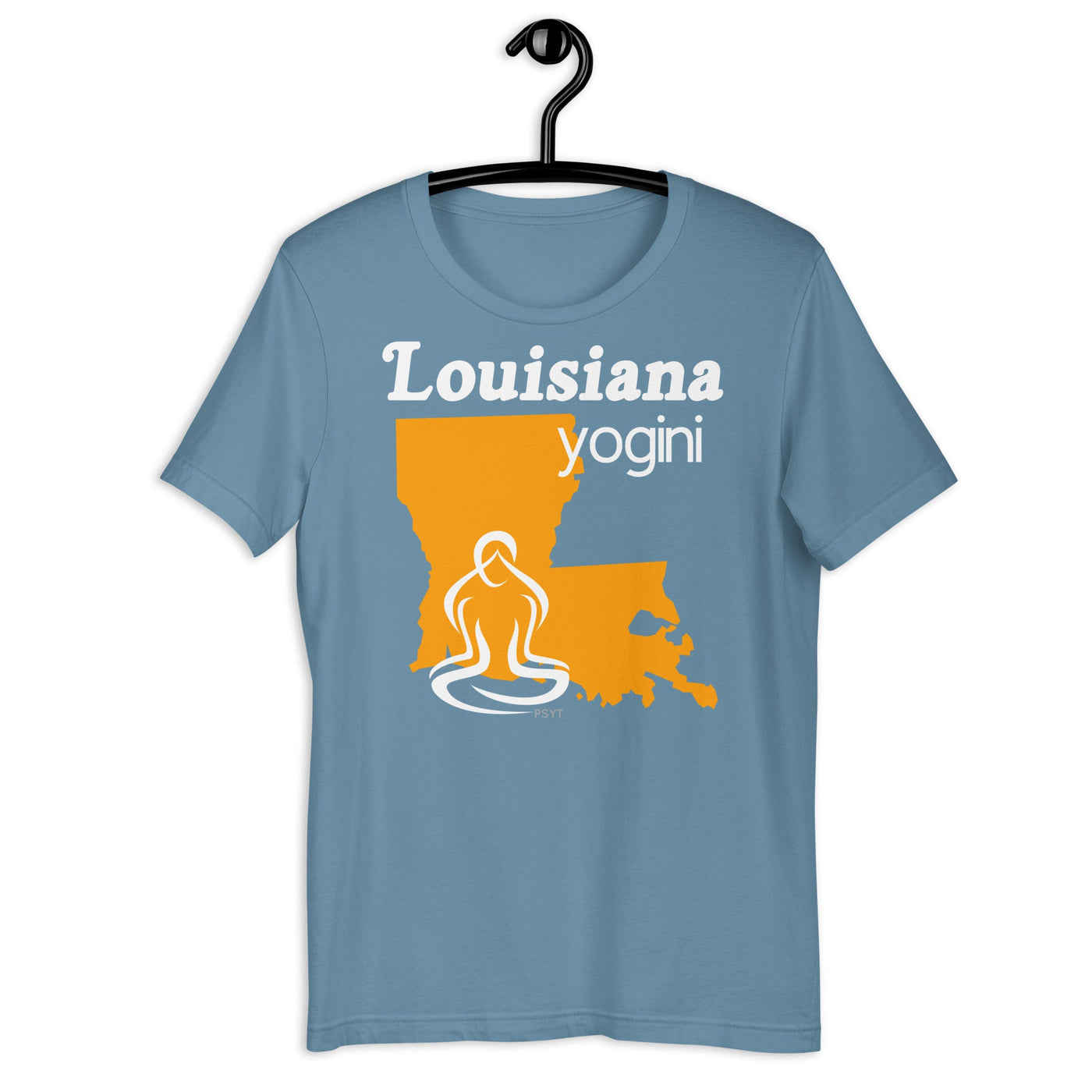 Louisiana Map Yogini Dark Shirt