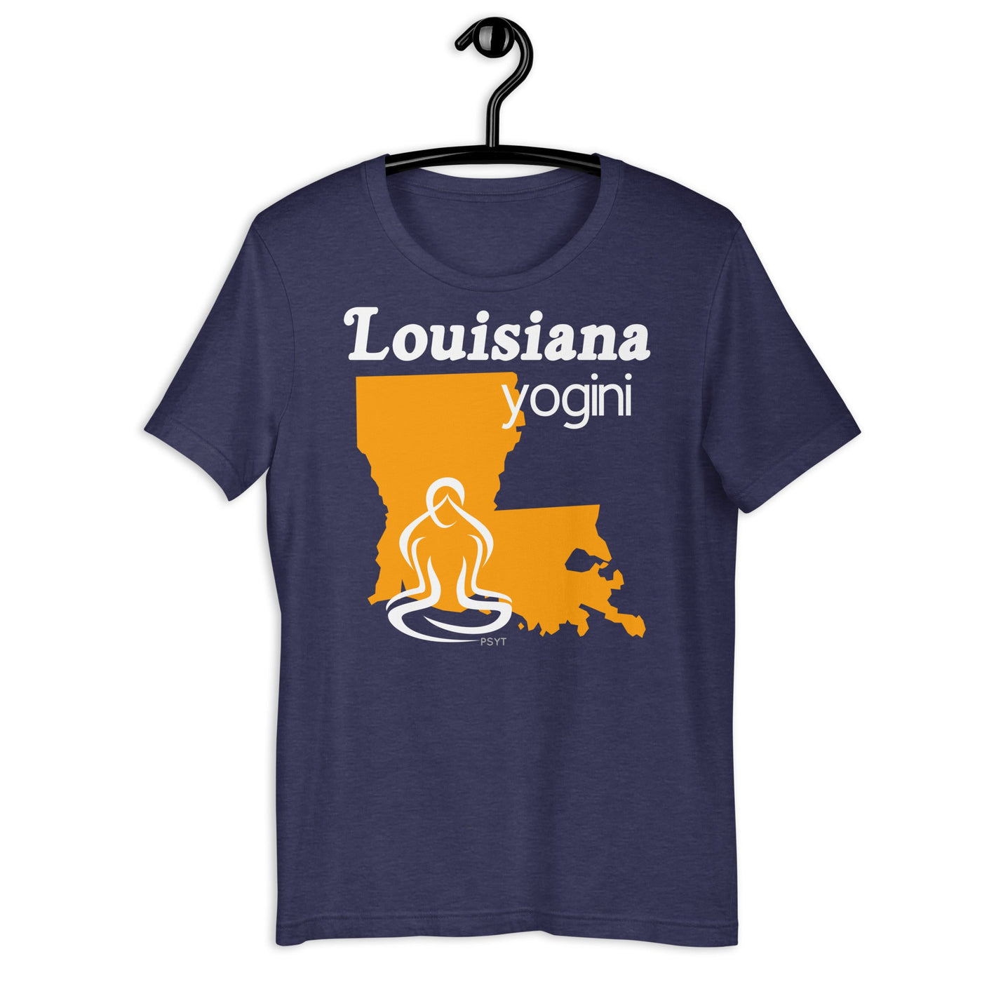 Louisiana Map Yogini Dark Shirt