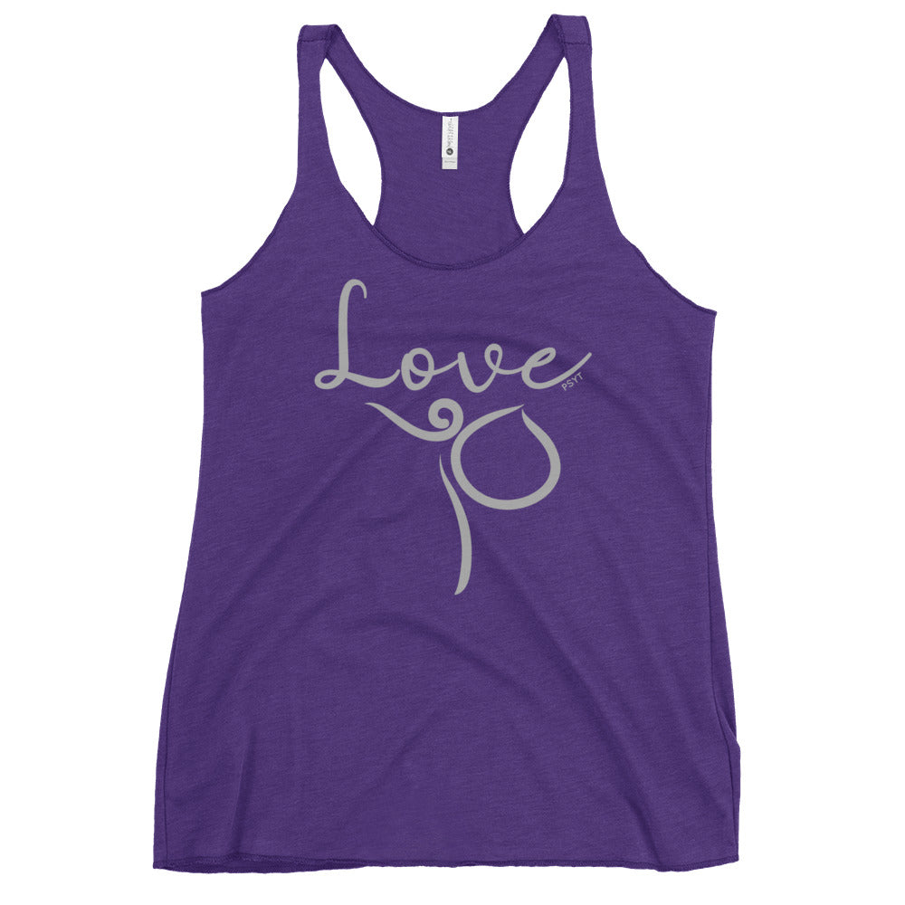 Love Inspiration Dance Pose Racerback Tank Top