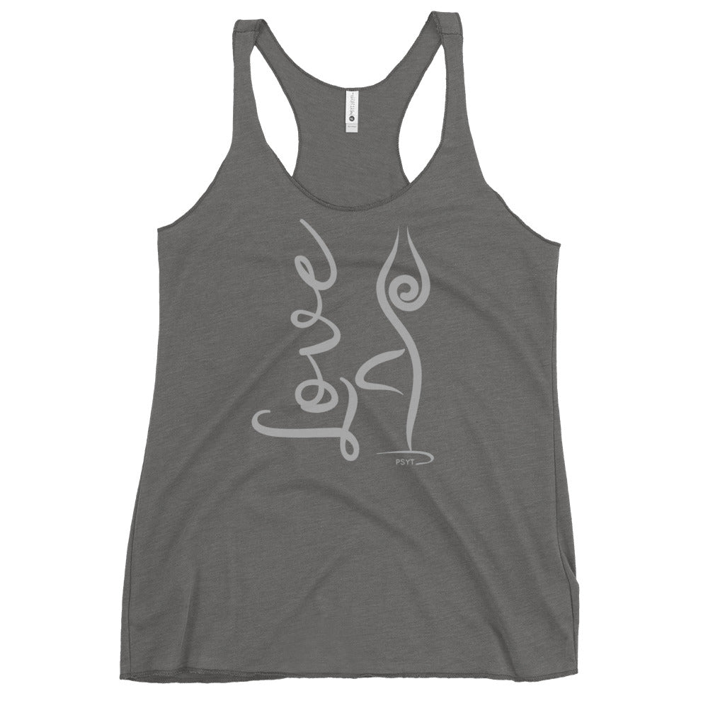 Love Inspiration Tree Pose Racerback Tank Top