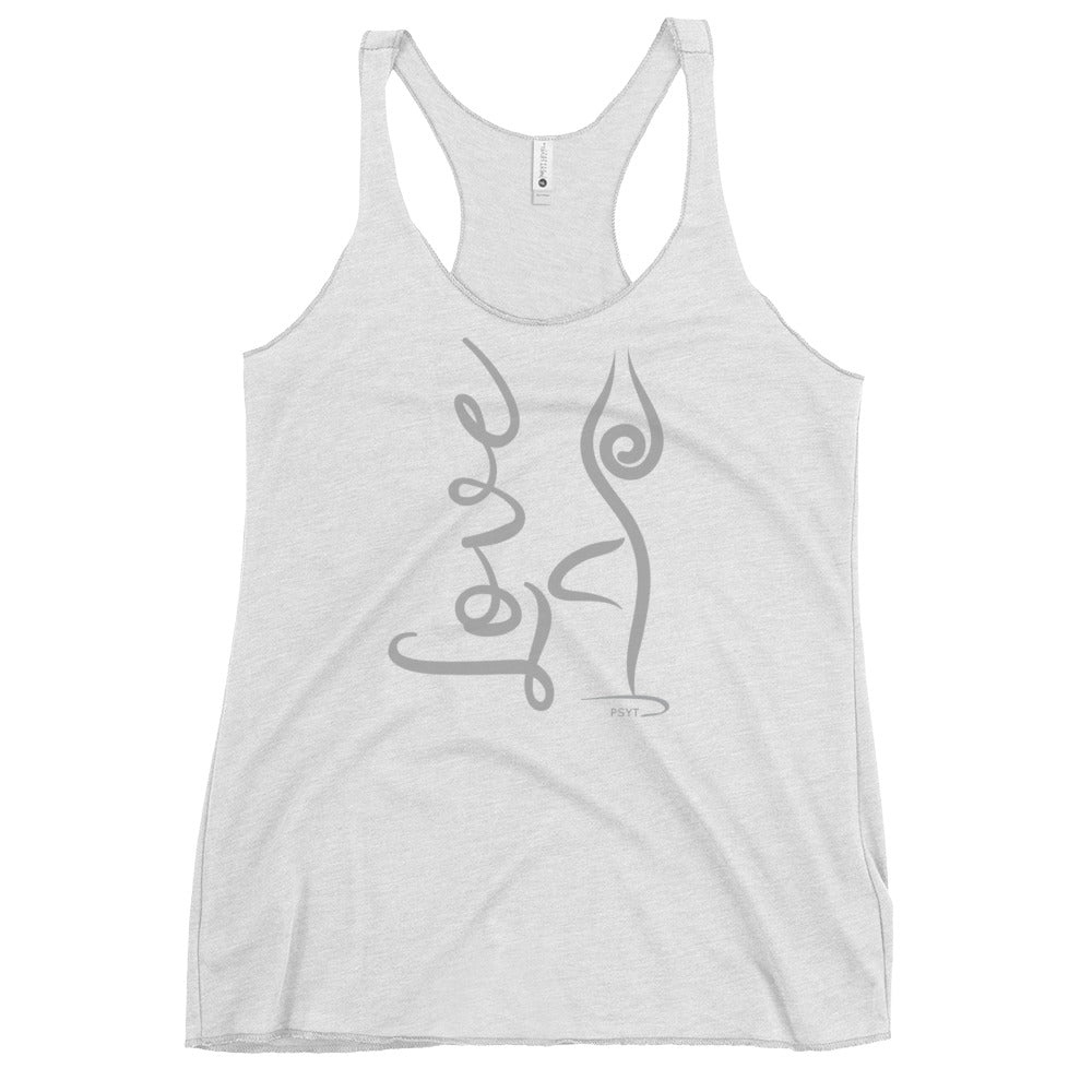 Love Inspiration Tree Pose Racerback Tank Top