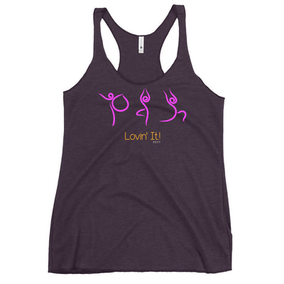 Lovin' It Yoga Routine Racerback Tank Top