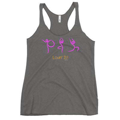 Lovin' It Yoga Routine Racerback Tank Top