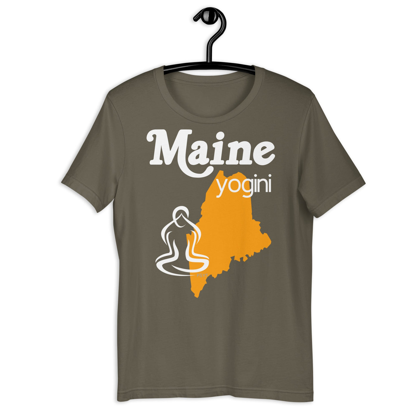 Maine Map Yogini Dark Shirt