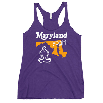 Maryland Map Yogini Dark Color Tank Top