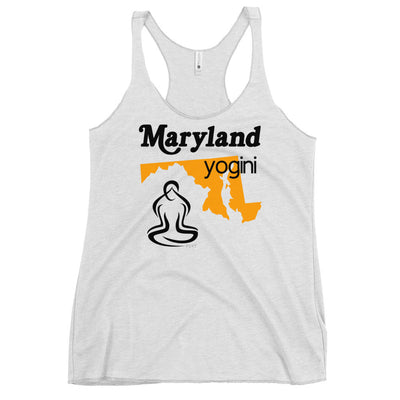 Maryland Map Yogini White Tank Top