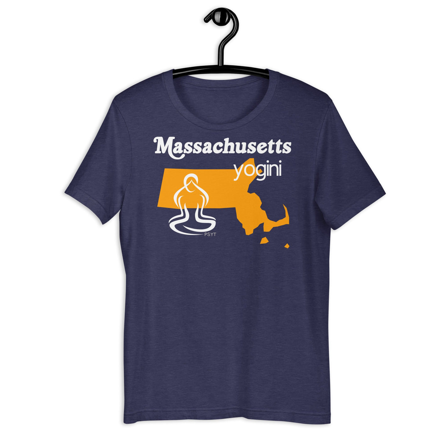 Massachusetts Map Yogini Dark Shirt