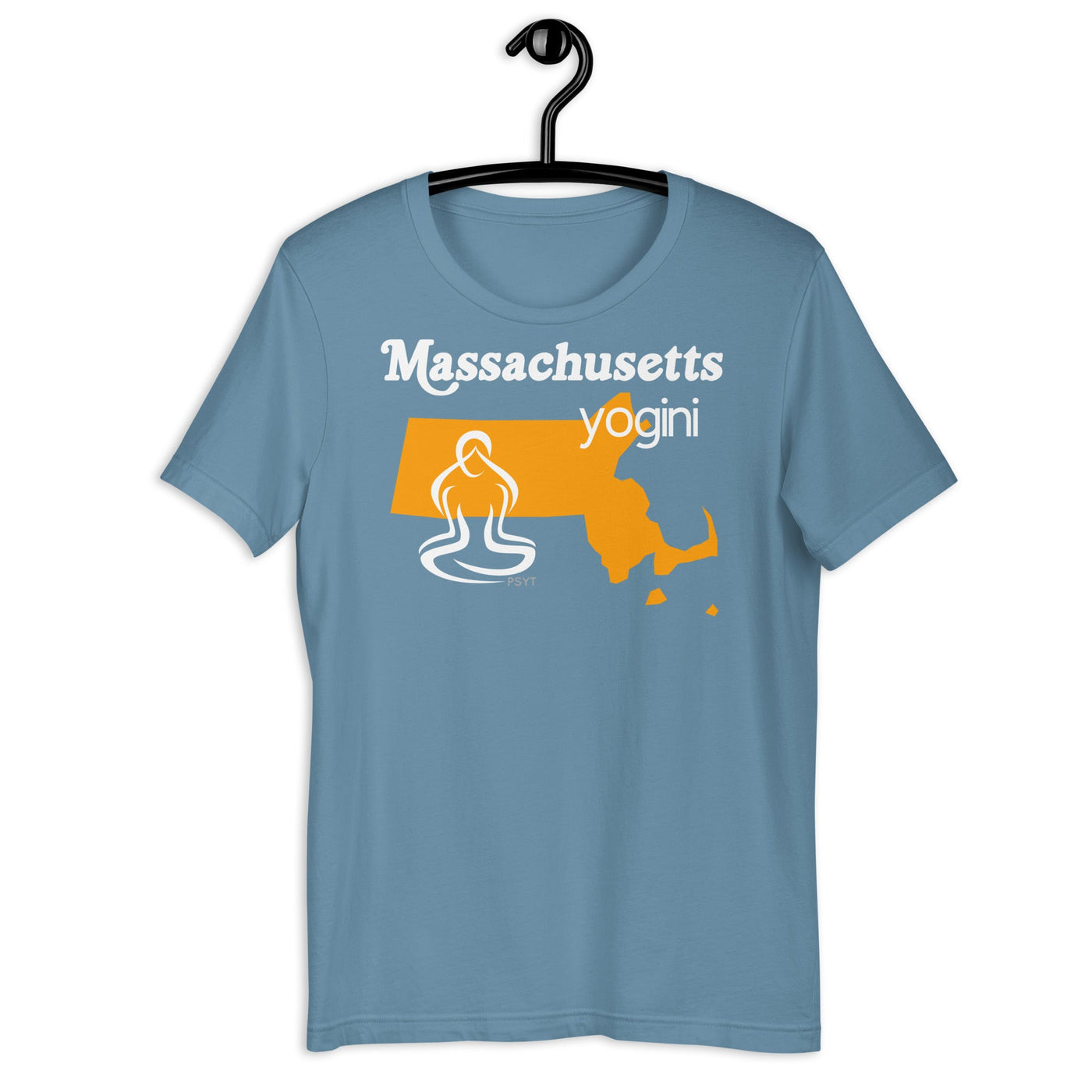 Massachusetts Map Yogini Dark Shirt