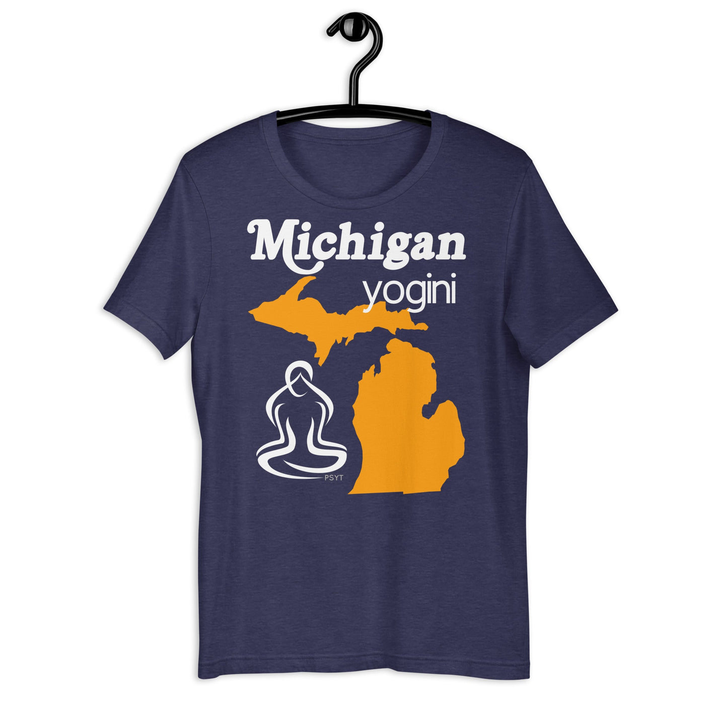 Michigan Map Yogini Dark Shirt