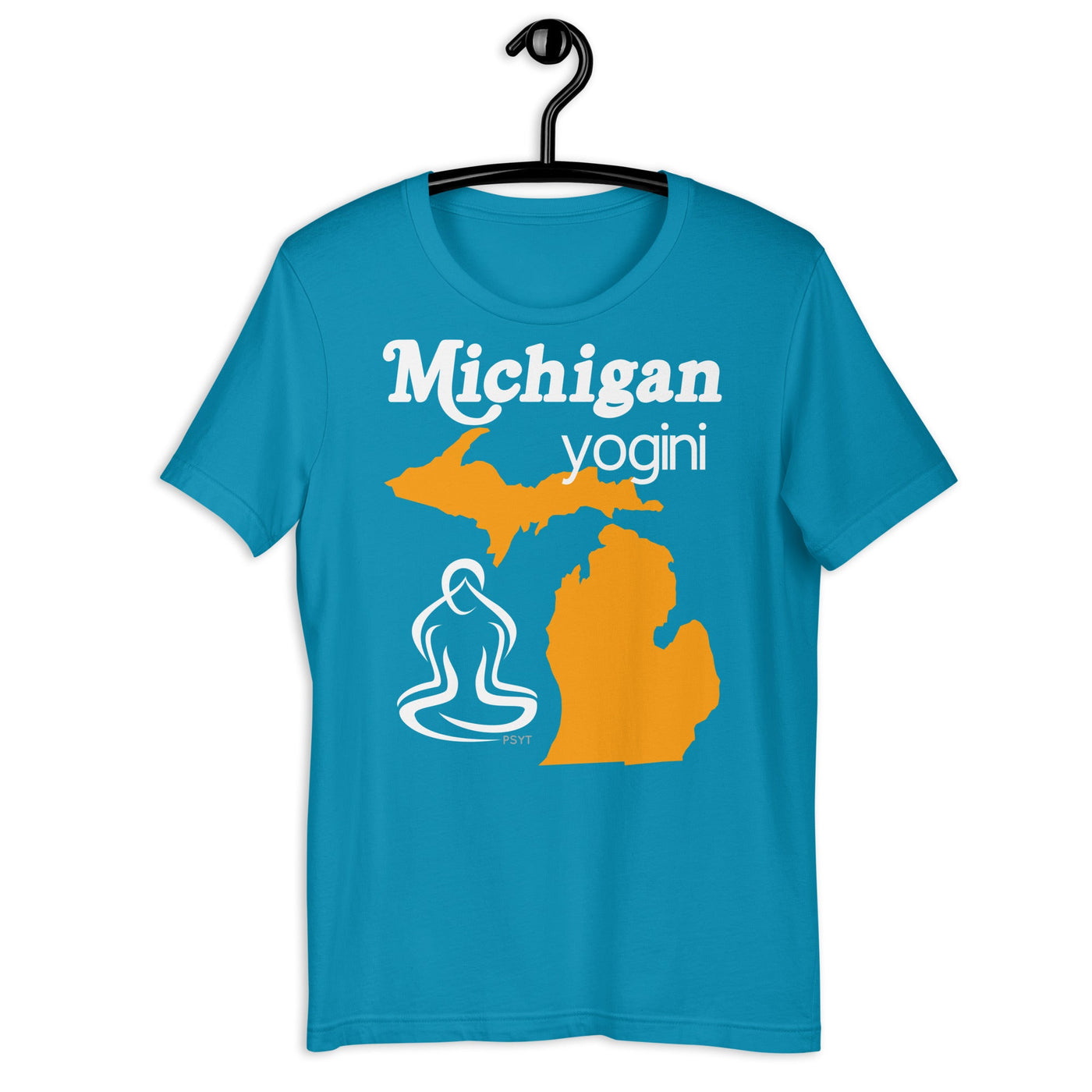 Michigan Map Yogini Dark Shirt