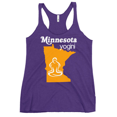 Minnesota Map Yogini Dark Color Tank Top