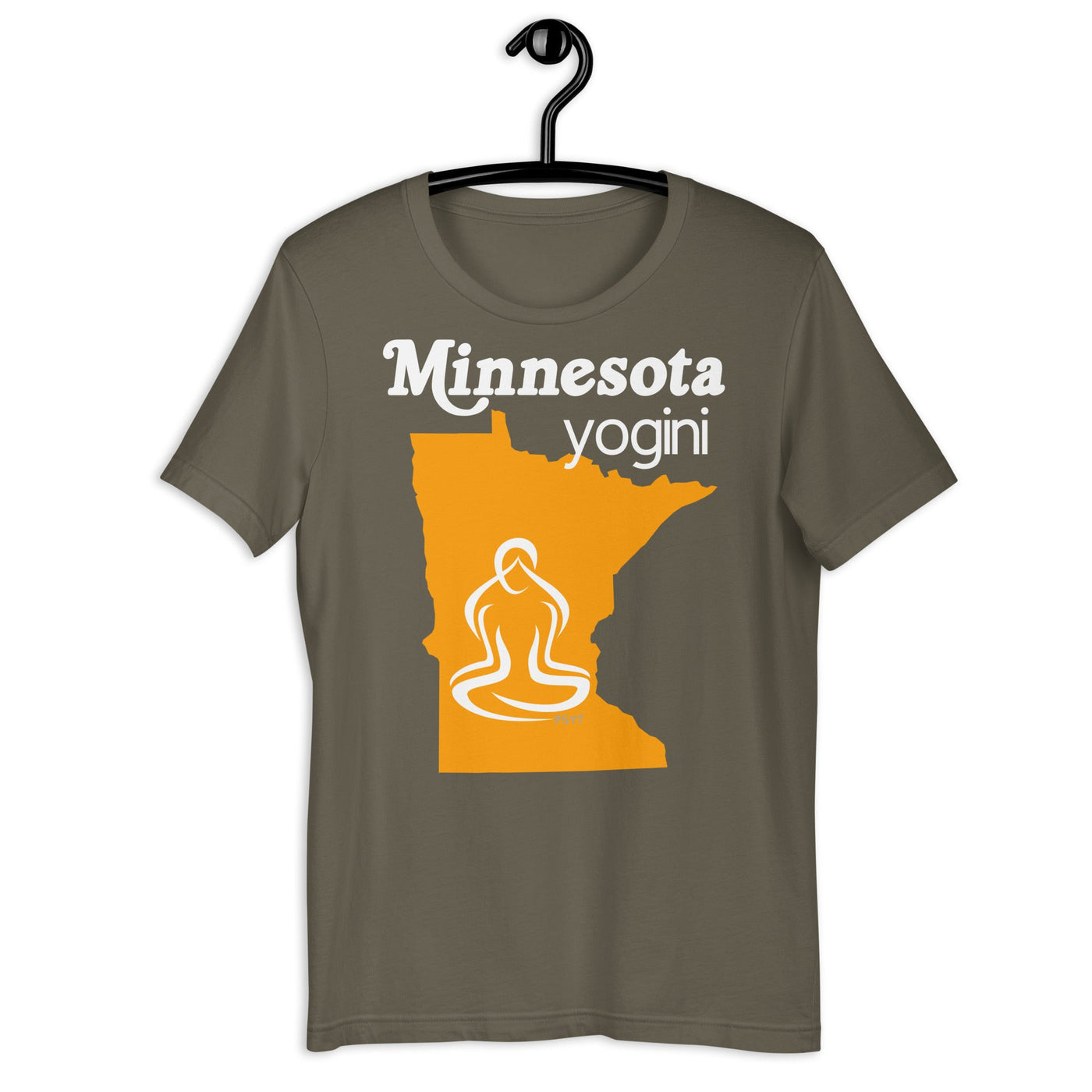 Minnesota Map Yogini Dark Shirt