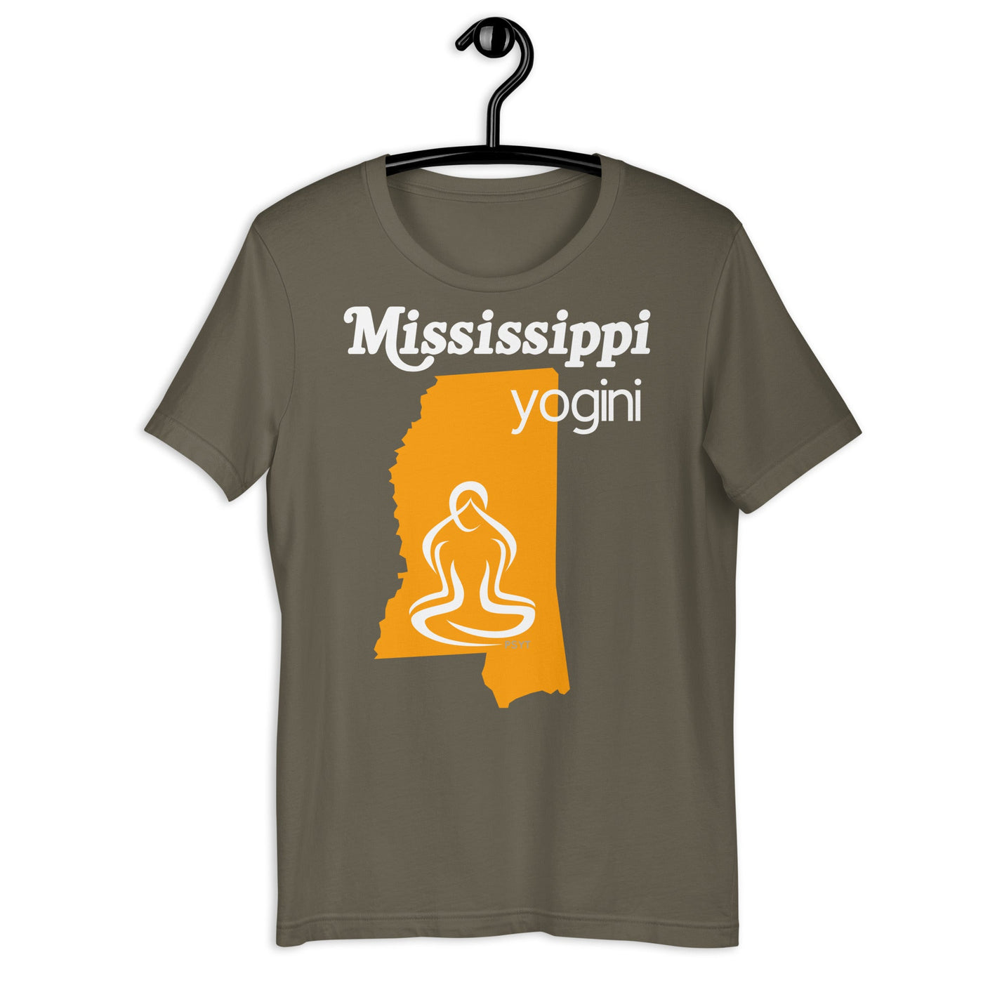 Mississippi Map Yogini Dark Shirt