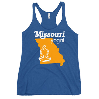 Missouri Map Yogini Dark Color Tank Top