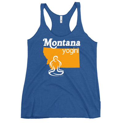 Montana Map Yogini Dark Color Tank Top