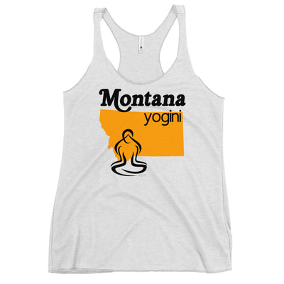 Montana Map Yogini White Tank Top