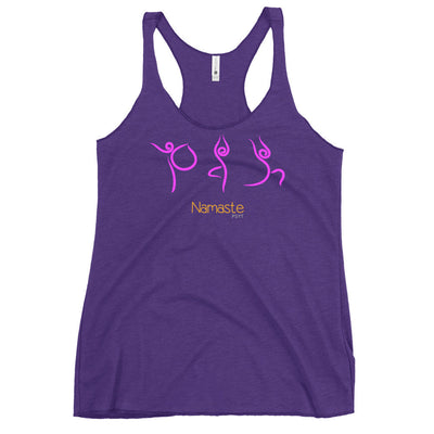 Namaste Yoga Routine Racerback Tank Top