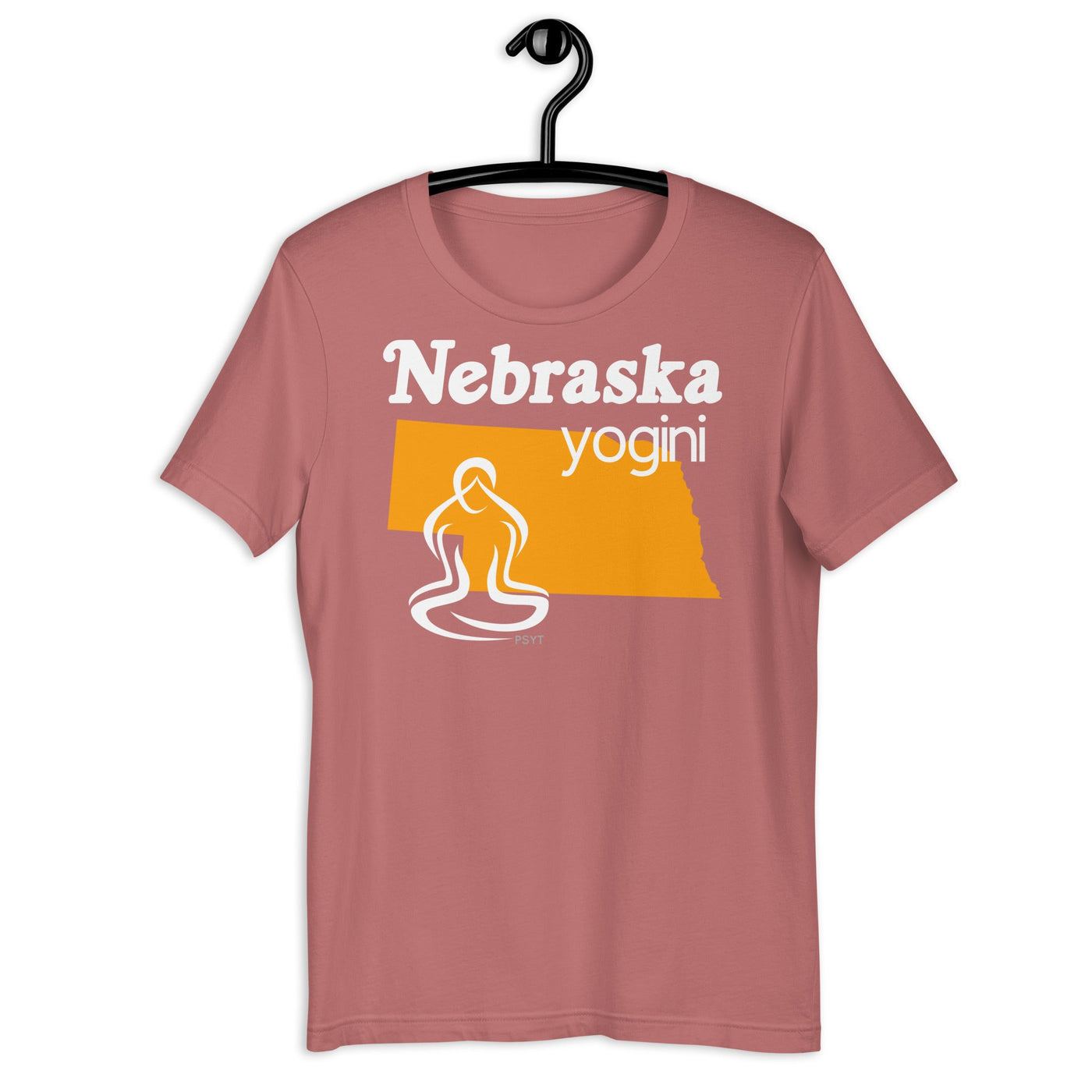 Nebraska Map Yogini Dark Shirt