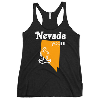 Nevada Map Yogini Dark Color Tank Top