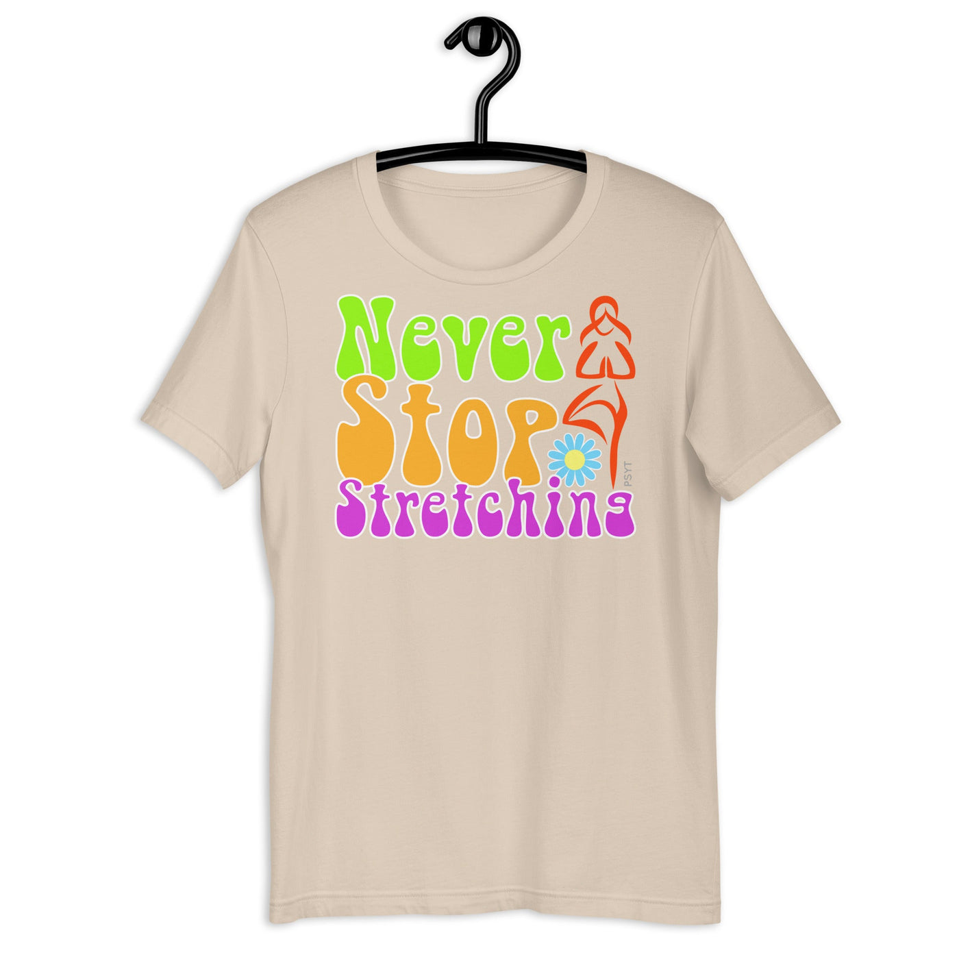 Never Stop Stretching Retro Groovy Shirt