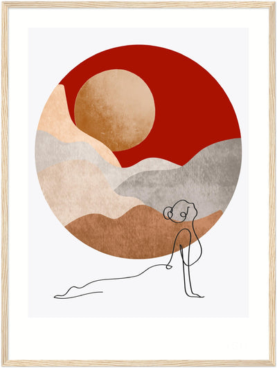 New Dawn Yogini #2 Wood Frame