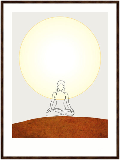 New Dawn Yogini #3 Wood Frame