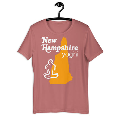 New Hampshire Map Yogini Dark Shirt