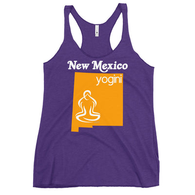 New Mexico Map Yogini Dark Color Tank Top